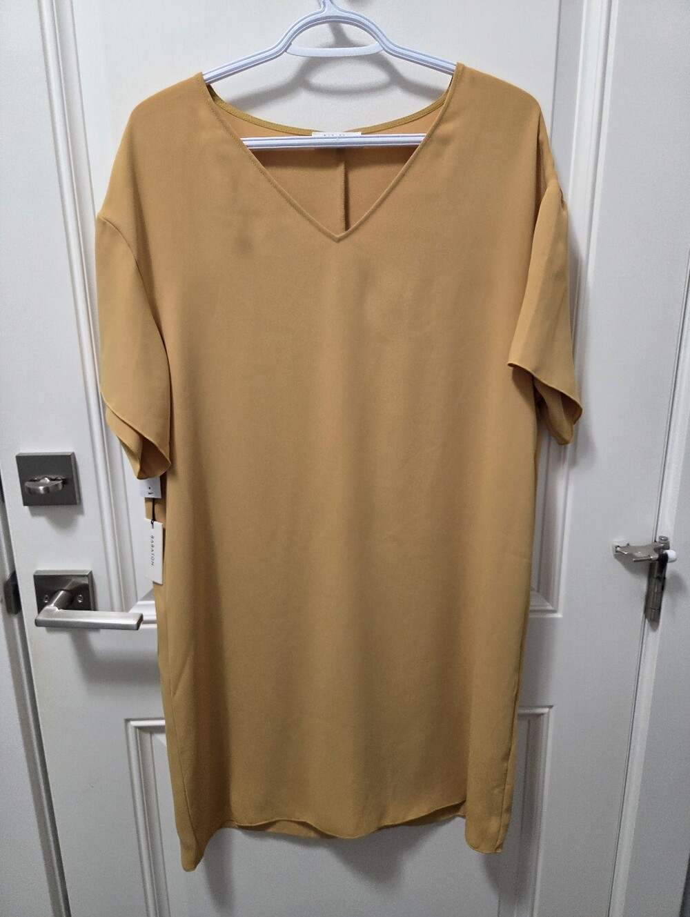 NWT Babaton Aron Dress (Cairo Gold)